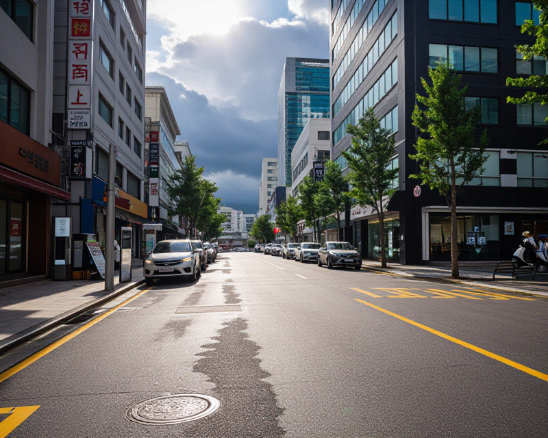 Summer Heat and Rain Atmosphere in Korea