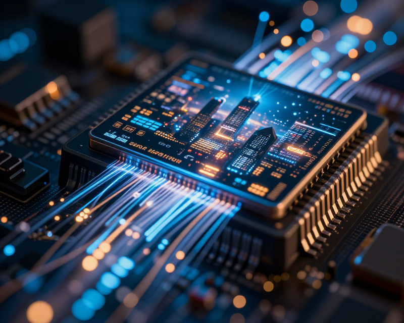 High-tech Semiconductor Glow