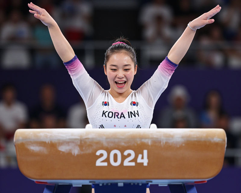 Gymnastics Victory Celebration