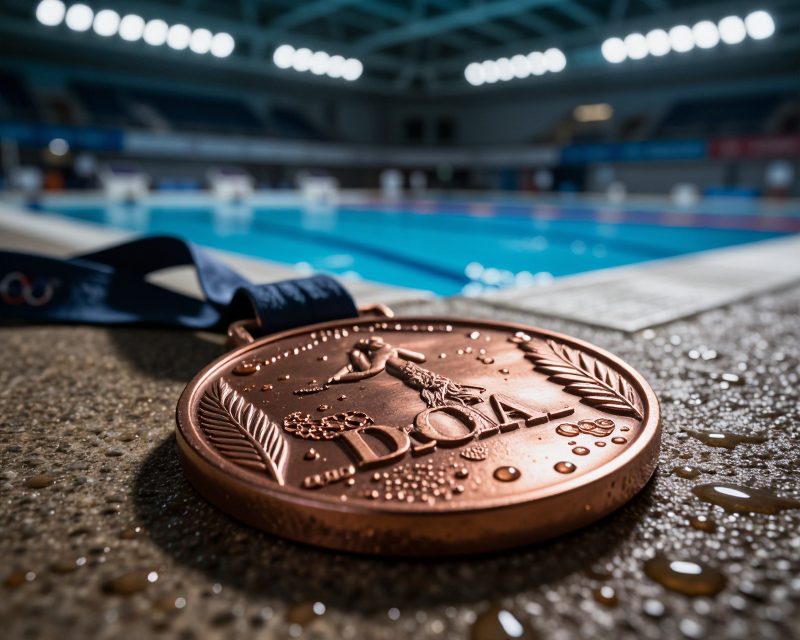 Cinematic Swimming Medal Concept
