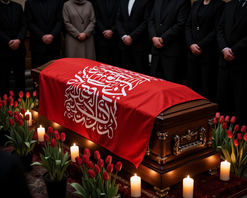 Solemn Funeral Atmosphere in Tehran