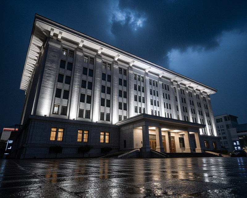 Dramatic National Assembly at Night