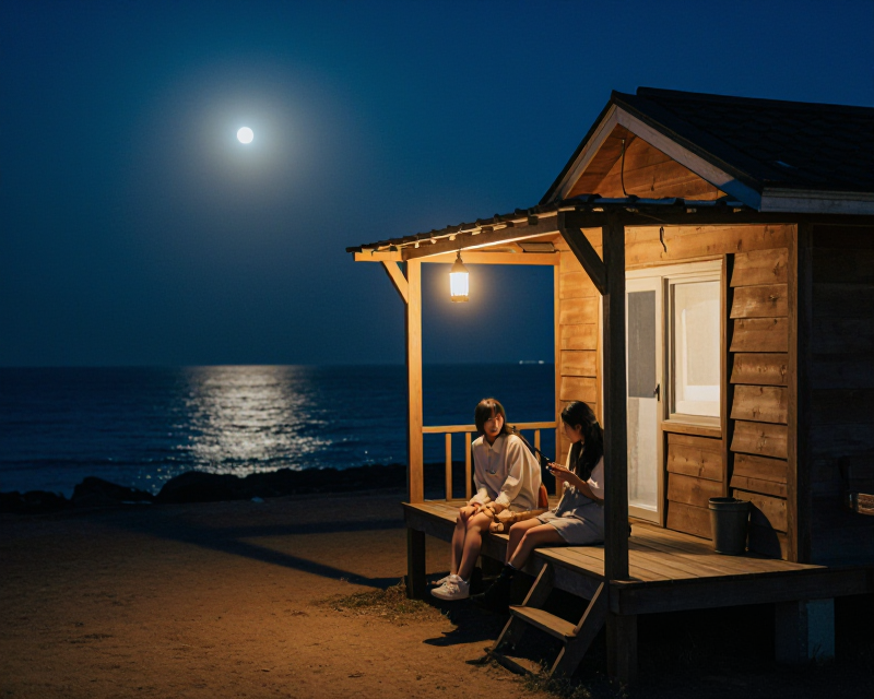 Cinematic Moonlight Scene