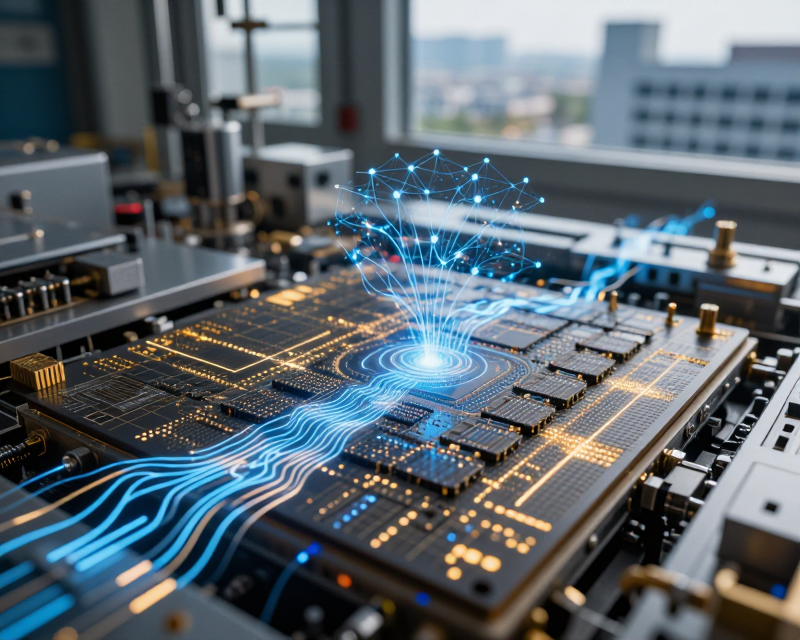 Futuristic AI and Semiconductor Hub