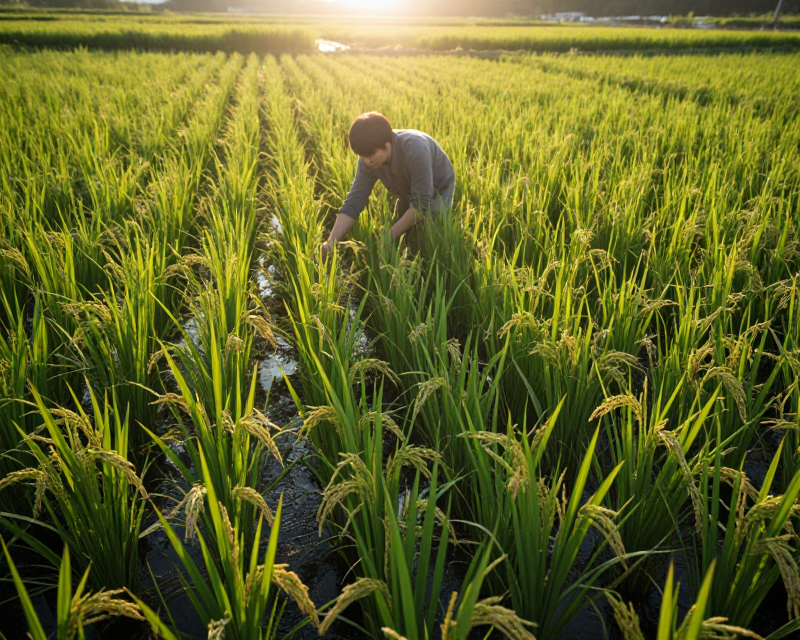 Vibrant Korean Rural Landscape