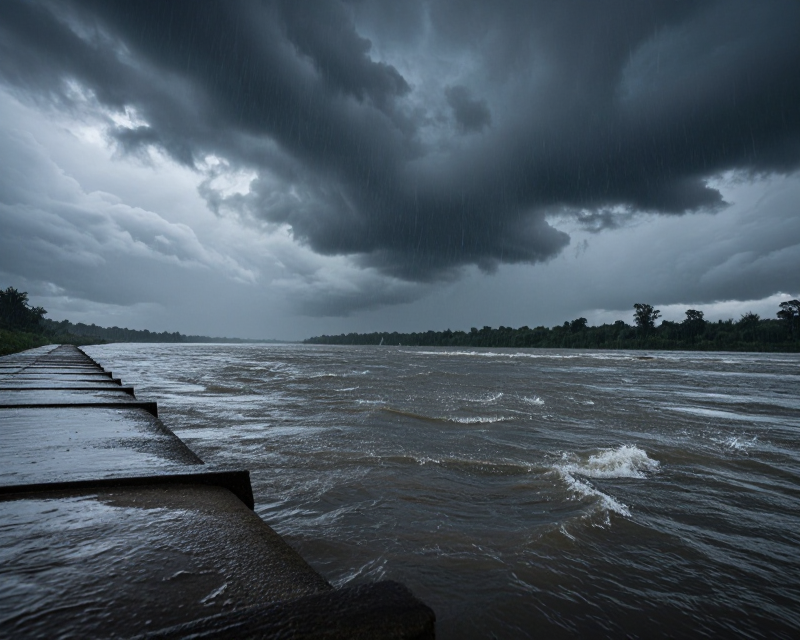 Heavy Rain in North Korea