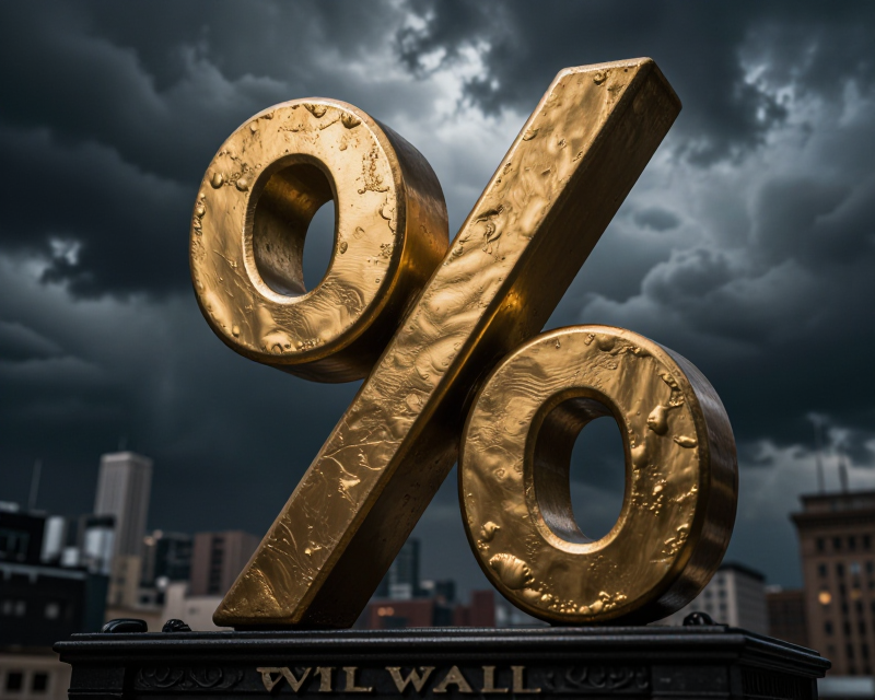 Rising Interest Rate Symbol