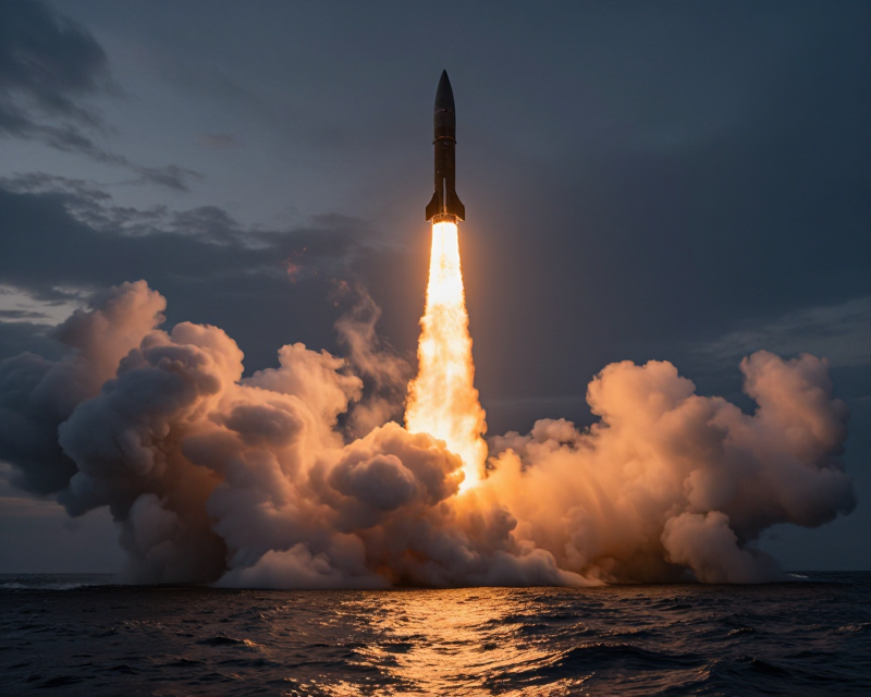 Missile Launch at Dawn