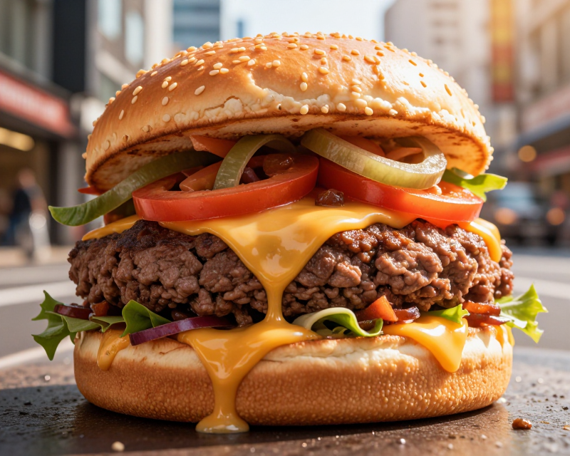 Korean Garlic Burger