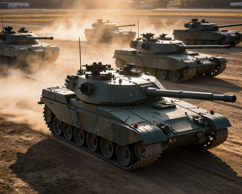 Military Exercise Scene