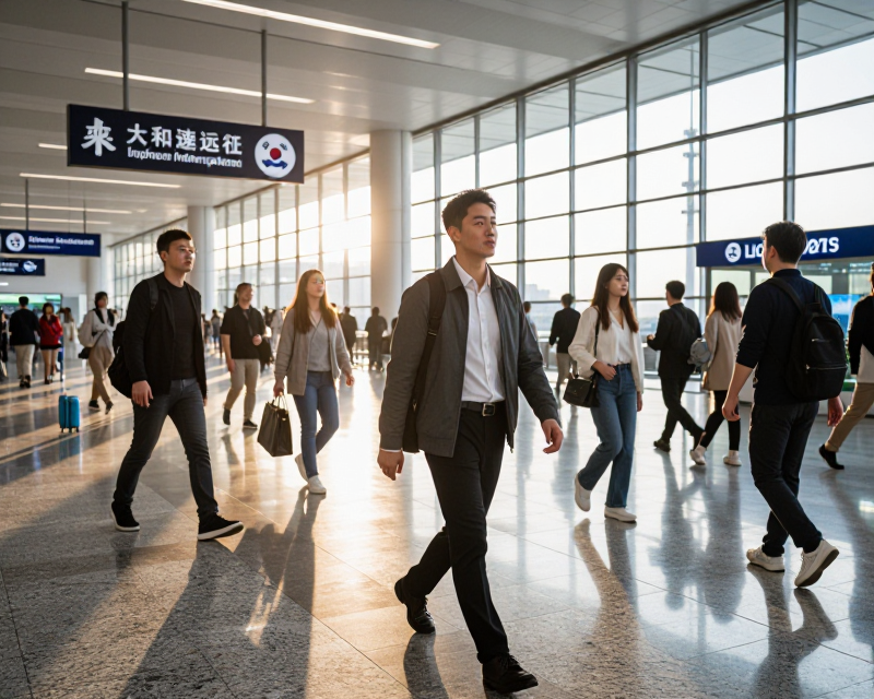 Incheon Airport Arrival Scene