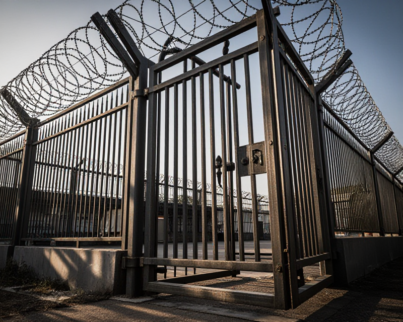 Military Base Security Scene