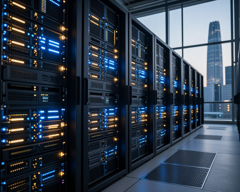 Futuristic AI Data Center in Korea
